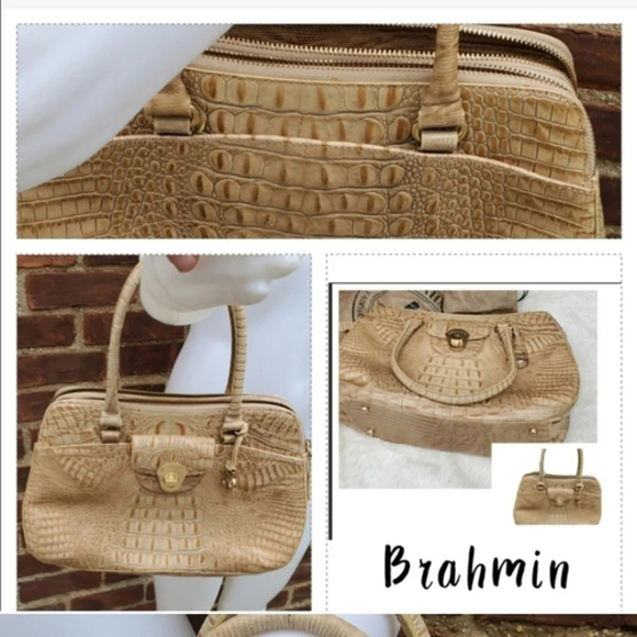 Brahmin croc vintage satchel bag - Picture 15 of 16
